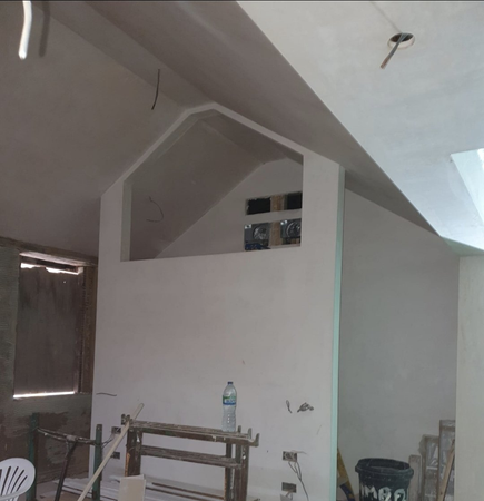 Plastering site (partition)