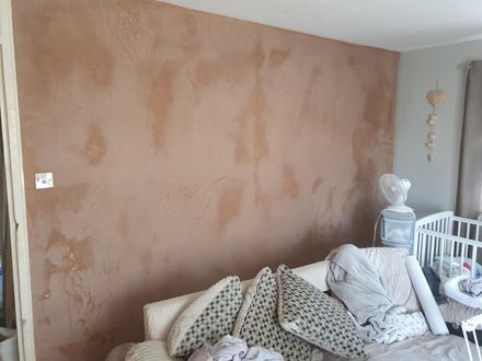 Plastered wall