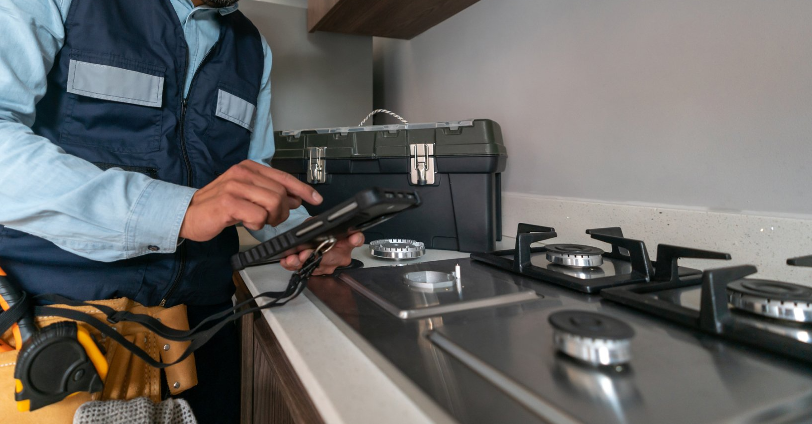 Working Man Repairs Washing Machine — Ambler, PA – ABL Appliance Service