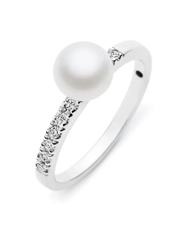 Single Bar Ring with Pearl – Darwin, NT – Creative Jewellers