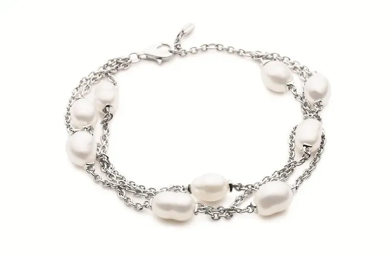 Silver Bracelet with Multiple Pearl – Darwin, NT – Creative Jewellers