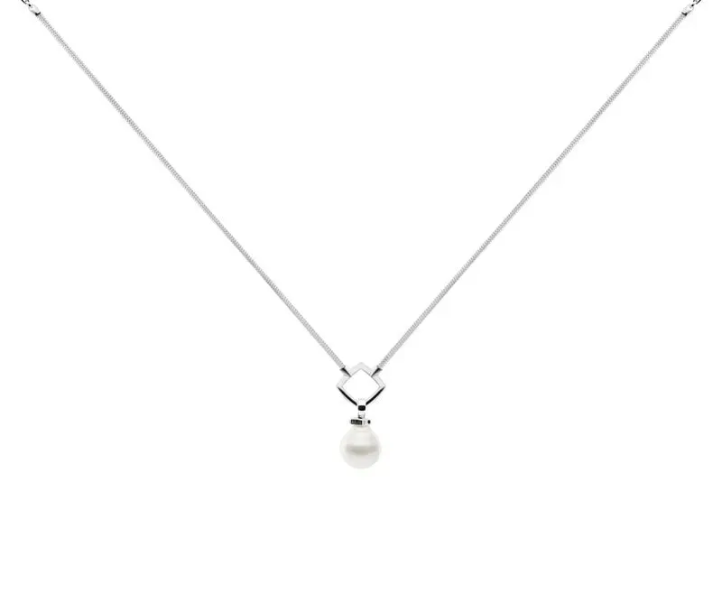 Silver Necklace with Diamond Shape Pendant – Darwin, NT – Creative Jewellers