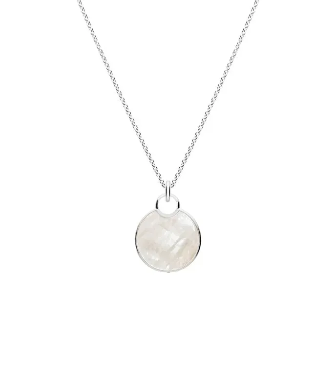 Silver Necklace with Flat Pearl – Darwin, NT – Creative Jewellers