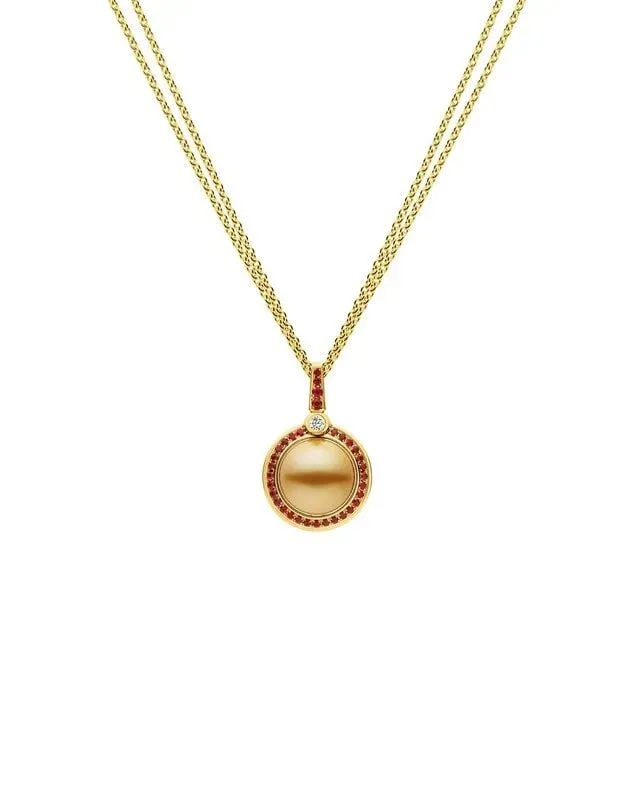 Gold Necklace with Red Stones – Darwin, NT – Creative Jewellers