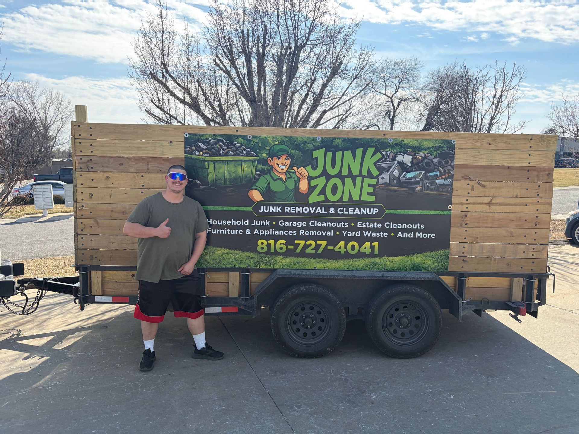 Junk Zone Truck with Phone Number