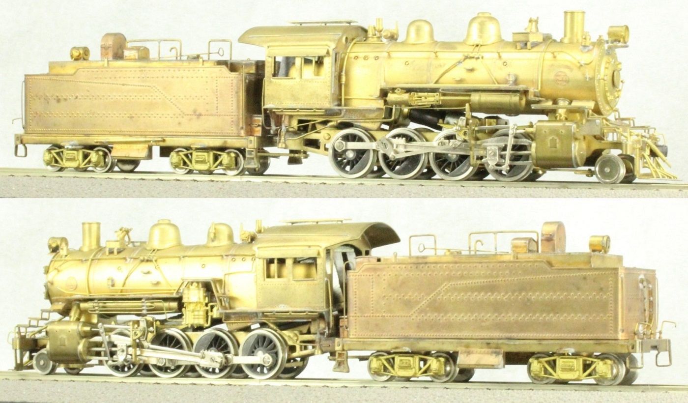 Two models of a train are shown side by side