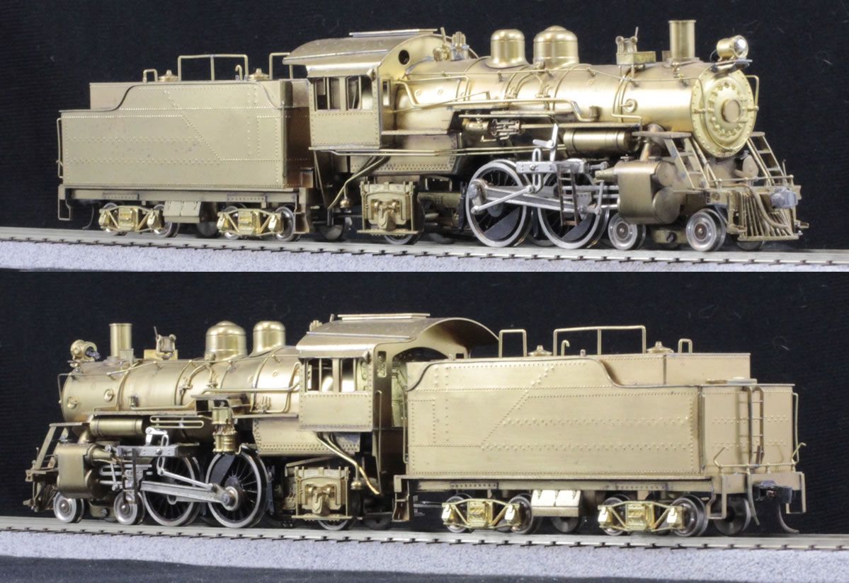 Two models of a train are shown side by side