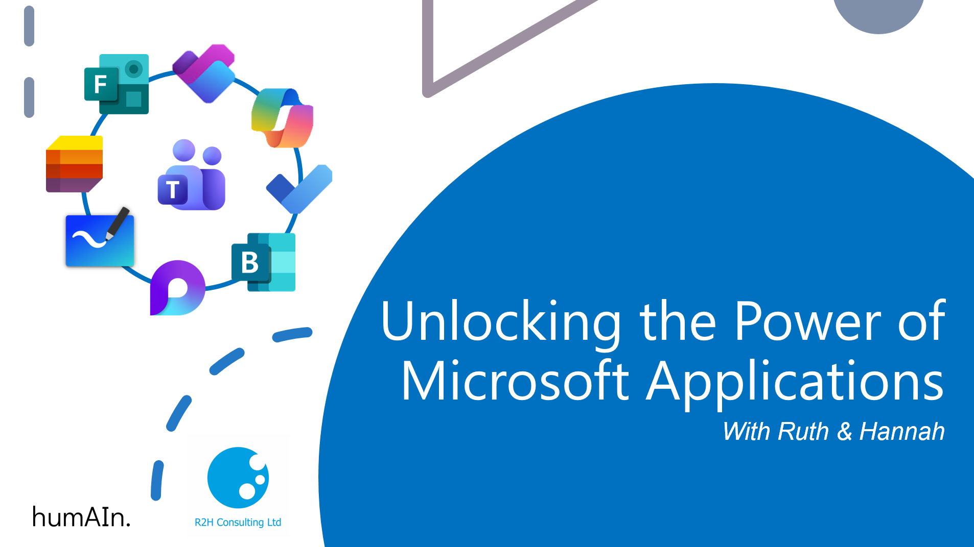 Unlocking the Power of Microsoft Applications title slide