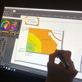 Graphics drawn on computer