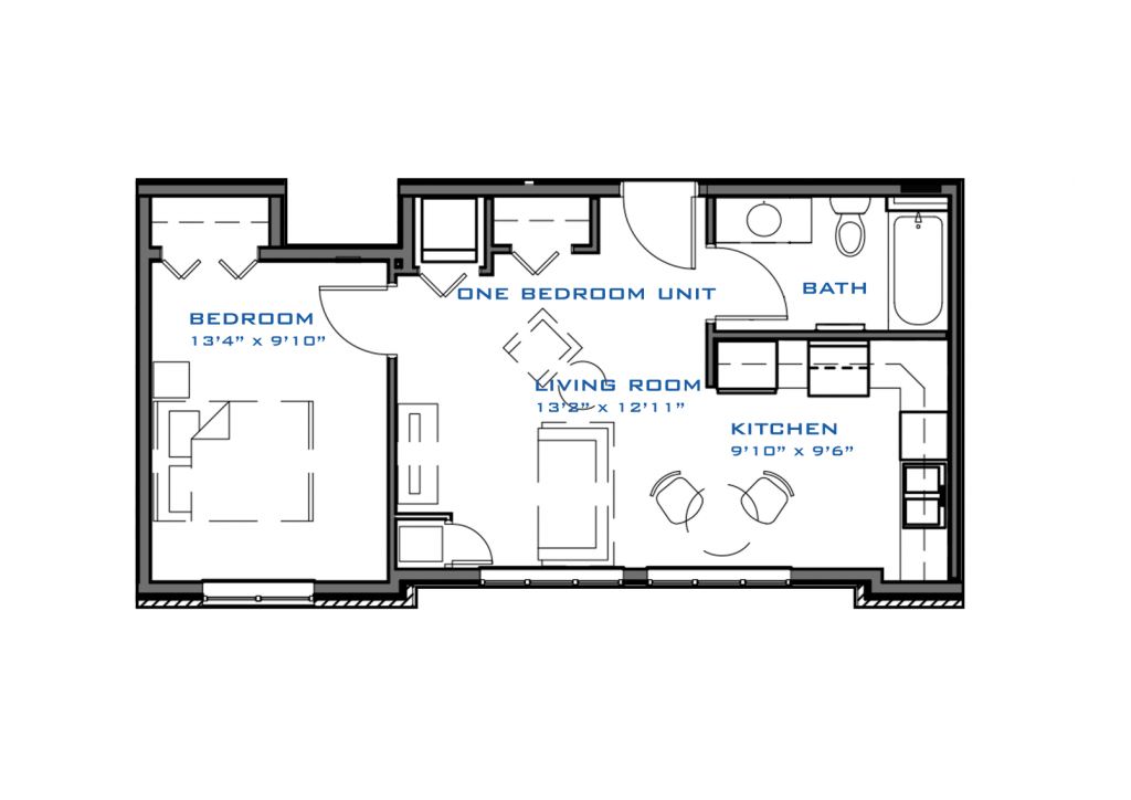 1 Bedroom Floor Plan