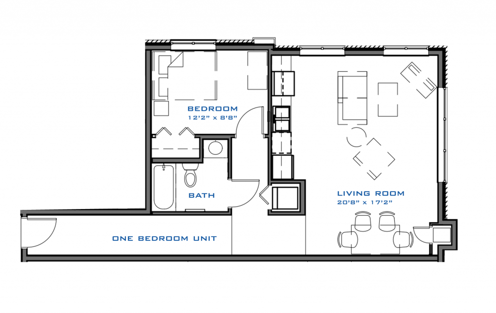 1 Bedroom Option 2
