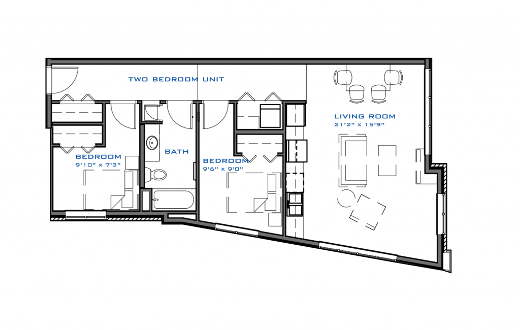 2 Bedroom Floor Plan