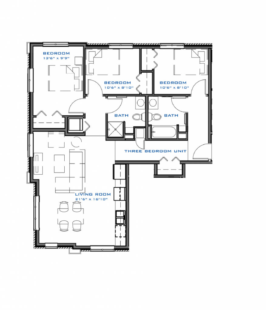 3 Bedroom Floor Plan