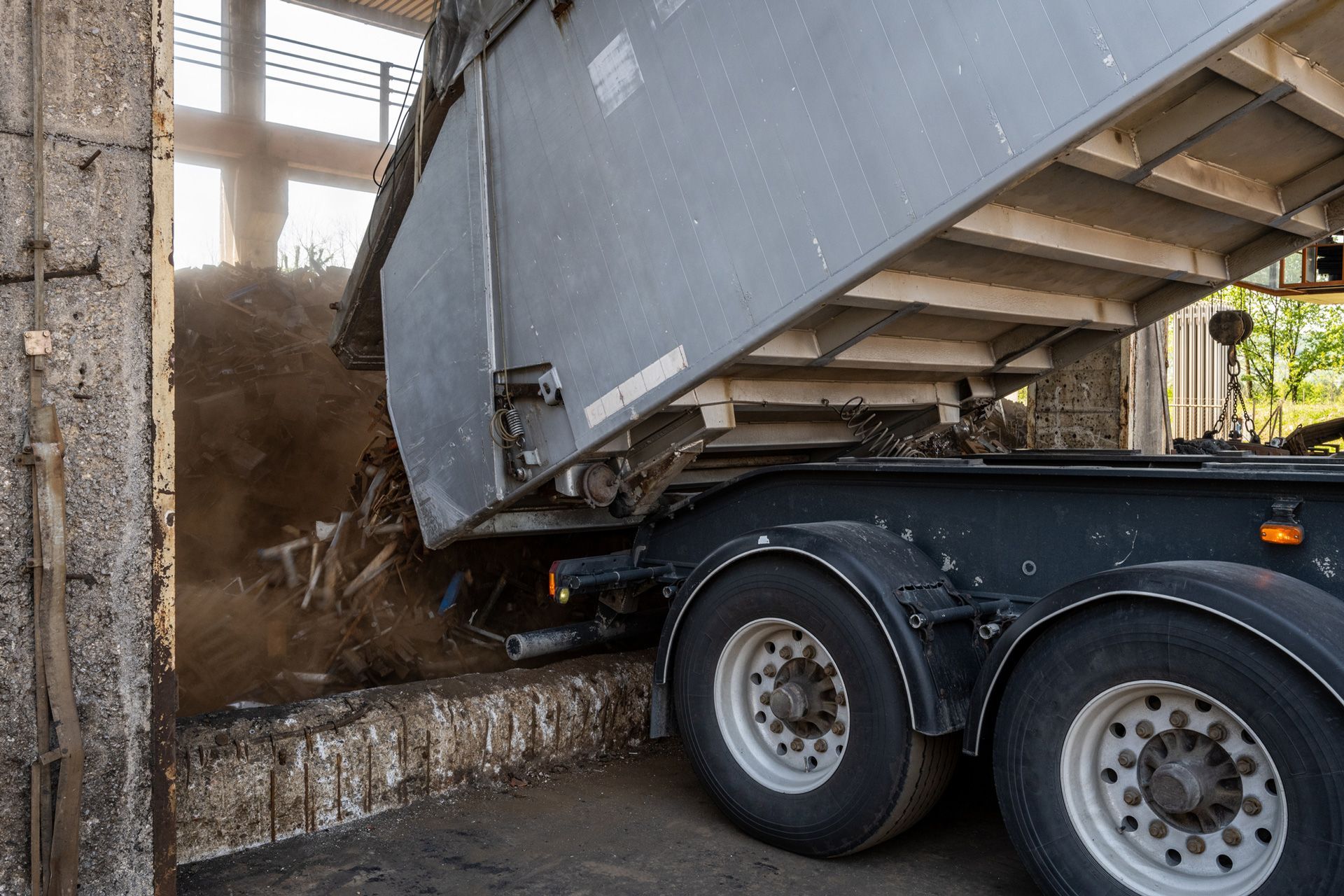 Truck Unloading Scrap Metals — Perth, WA — Rondas and Co