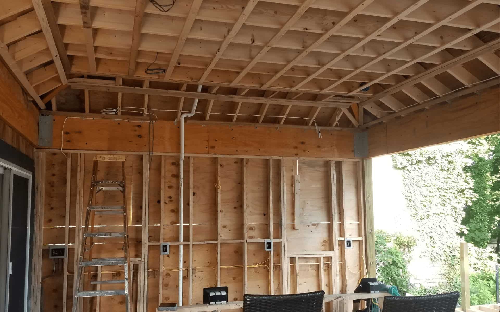 New Garage Frame Milton MA