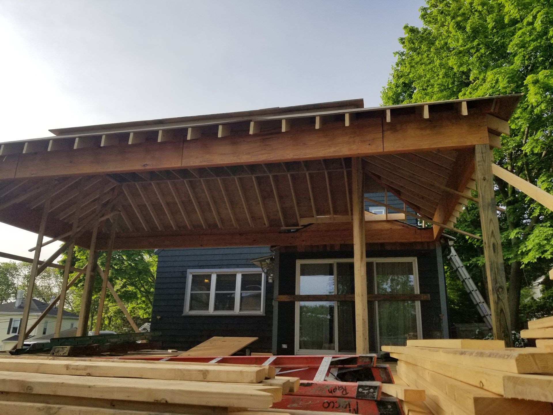 New Construction Garage Brookline Massachusetts