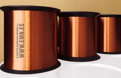 Hilo de cobre esmaltado.