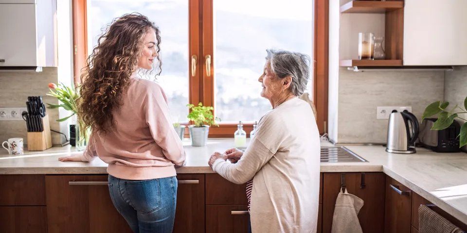 A Woman and an Elderly in the Kitchen — Brooklyn, NY — Safe Haven Home Care