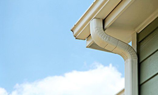 White Gutter — Waukee, IA — Allstate Gutter & Siding White Gutter — Waukee, IA — Allstate Gutter & Siding