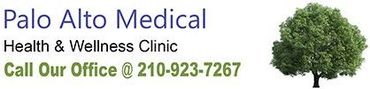 A logo for palo alto medical health and wellness clinic