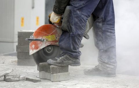 Concrete Equipment — Conrete Equipment Sawing Bricks in Sunrise Beach, MO
