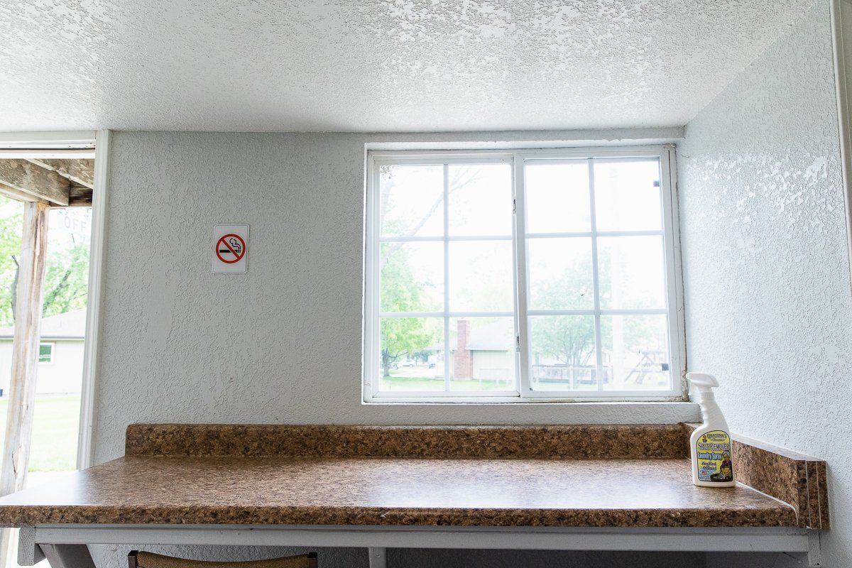 Counter in Laundry Facility
