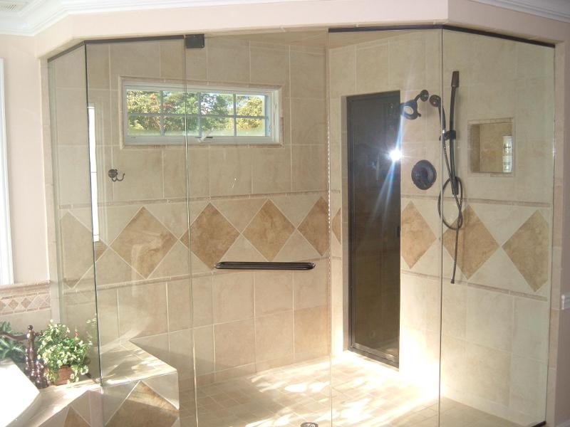 Glass Repair — Shower Enclosure with With Big Space in Louisville, KY