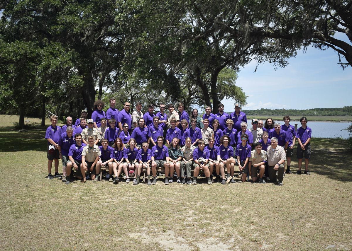 Staff Wearing Purple Shirts — Wadmalaw, SC — Camp Ho No Wah