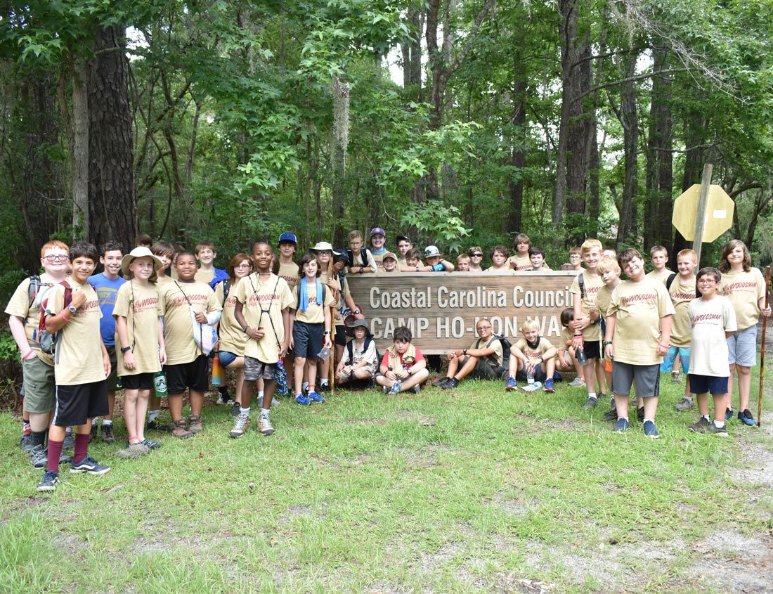 Kids In Camp Ho No Wah — Wadmalaw, SC — Camp Ho No Wah