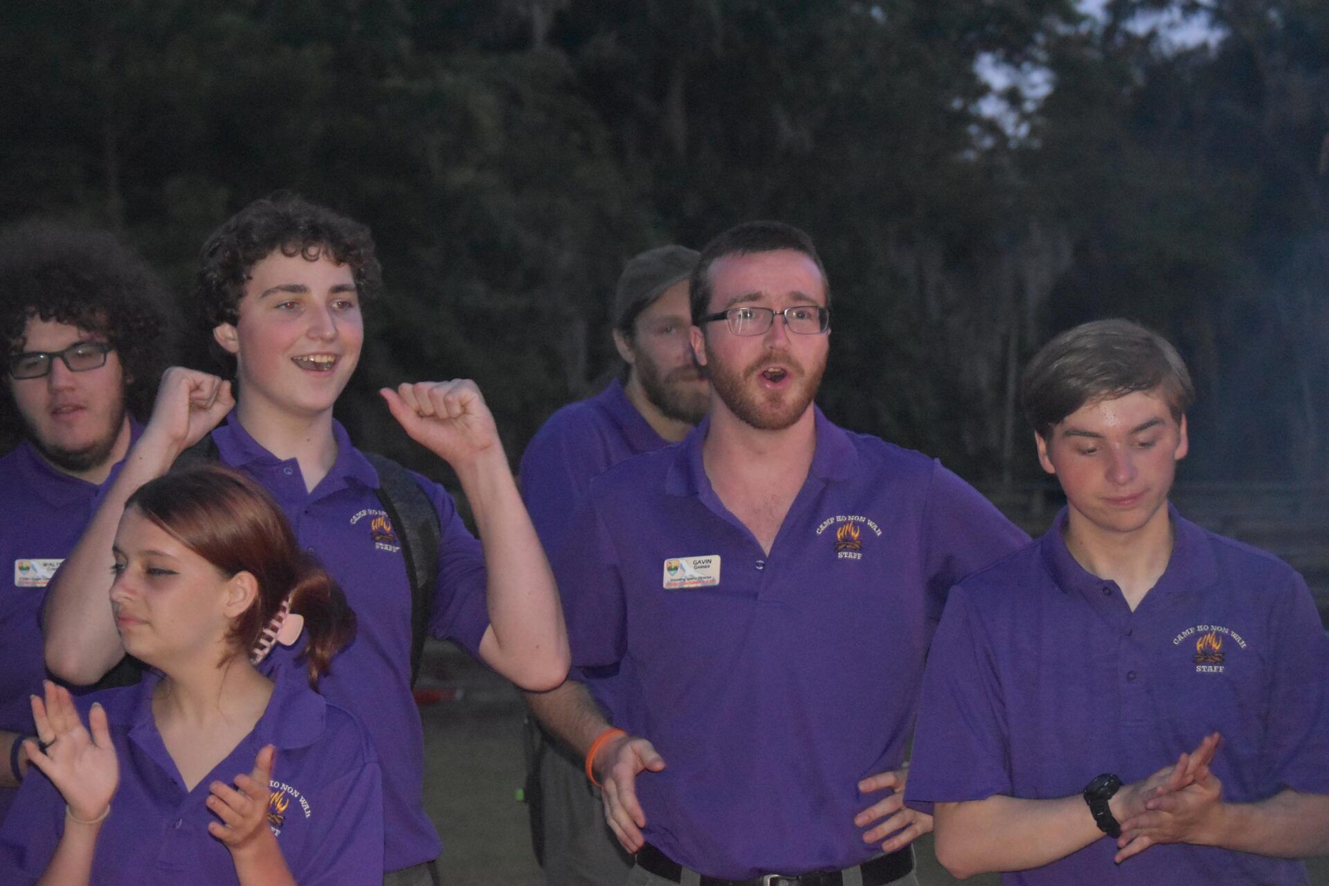 Staff Singing — Wadmalaw, SC — Camp Ho No Wah