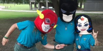 Posing With A Mask On — Wadmalaw, SC — Camp Ho No Wah