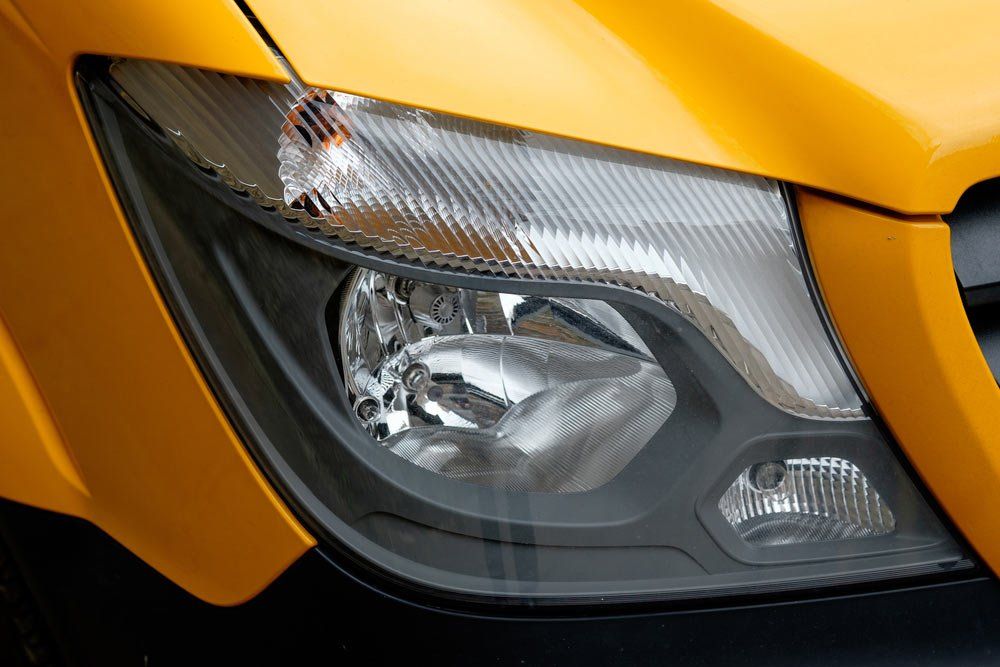 A Close Up of a Yellow Car 's Headlight — K & T Ballina Mechanical In Ballina, NSW
