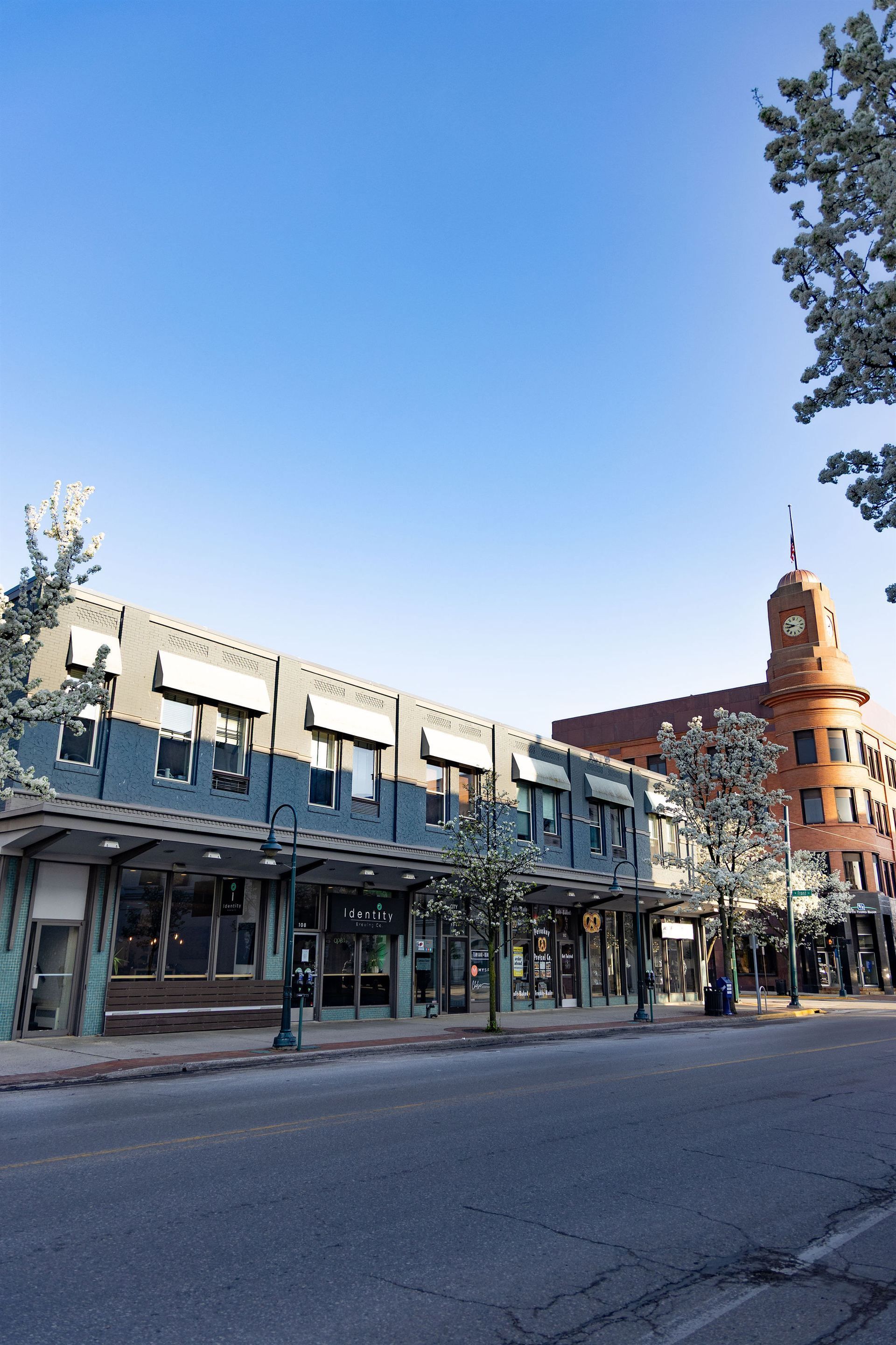 A large building with a clock tower on top of it