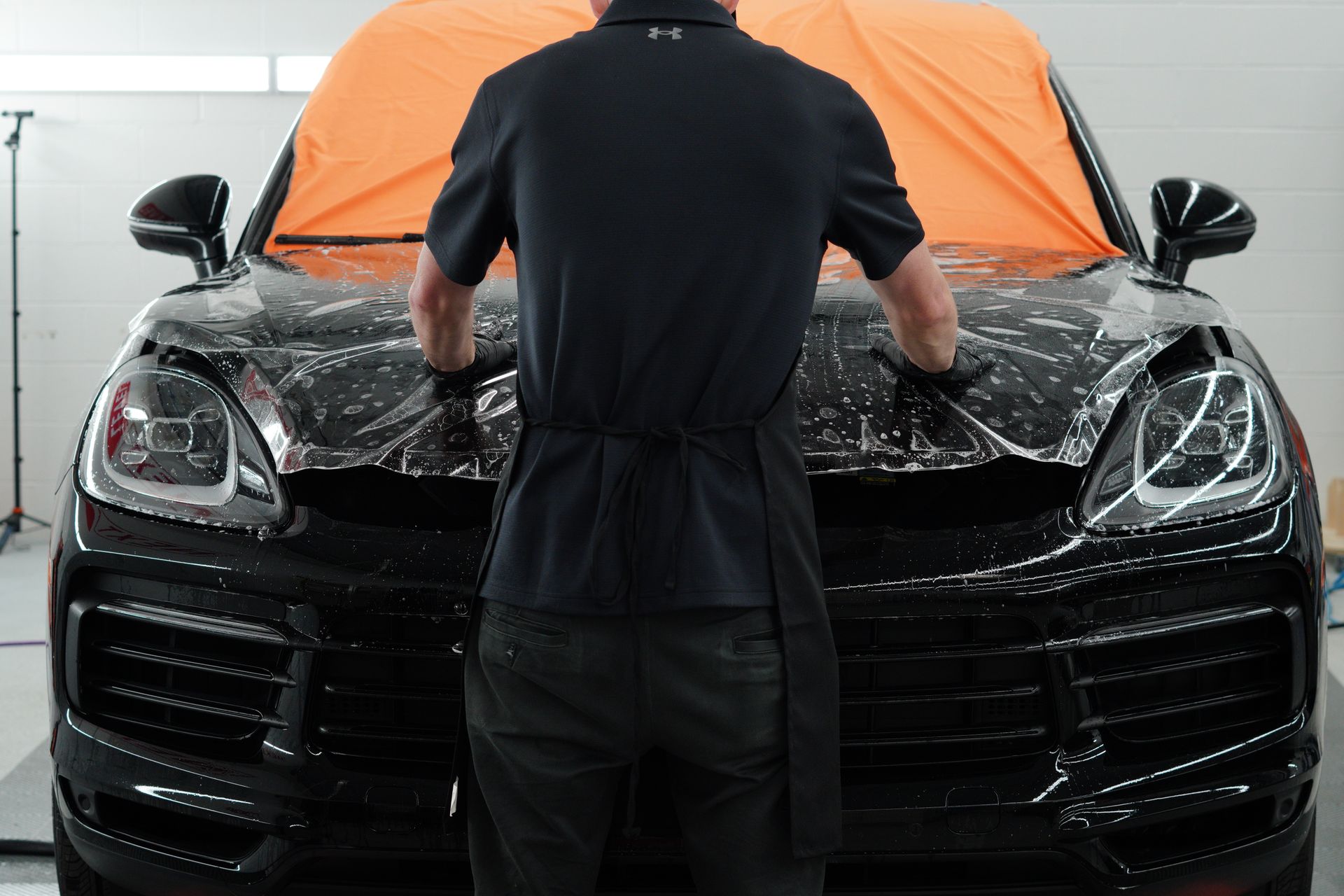 PPF Hood Install Porsche Cayenne