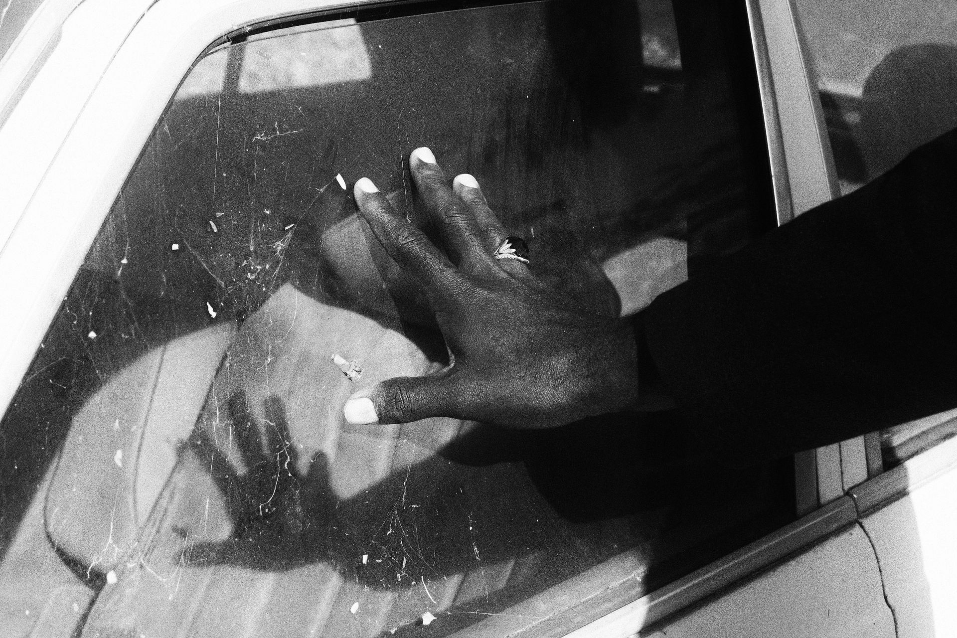 A Newly Repaired Chipped Glass Balustrade