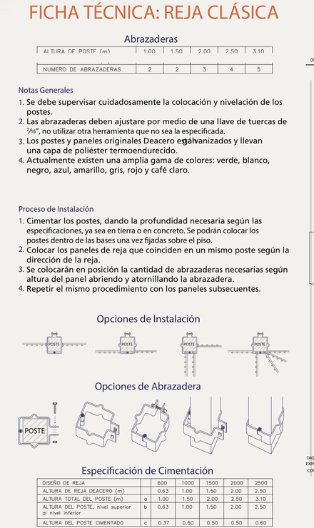 REJA DE ACERO A R STEEL