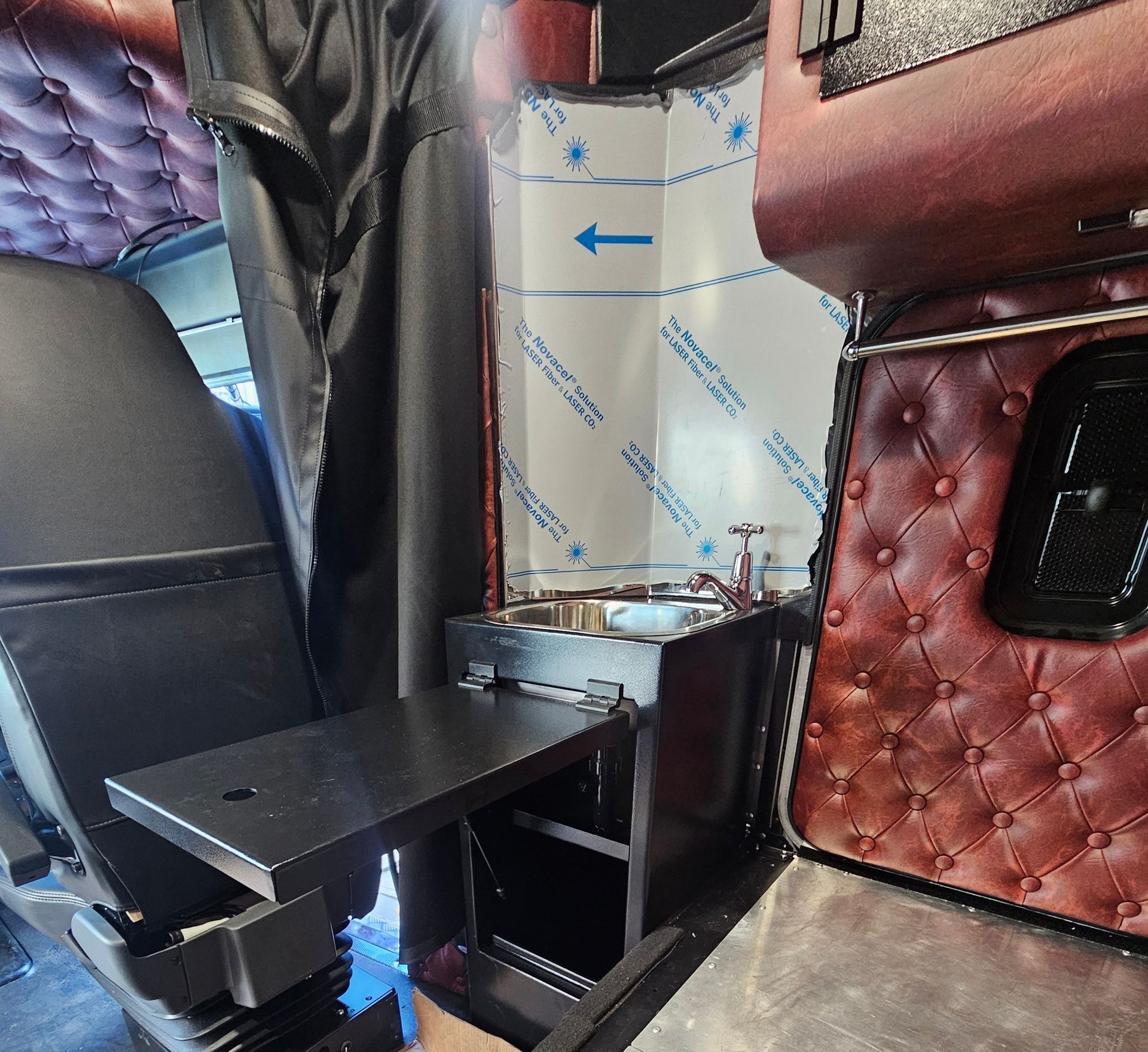 Interior Of A Semi-truck With A Sink — Bigdog Welding and Fabrication Pty Ltd In Currajong, QLD