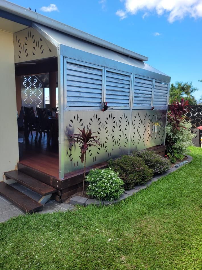 A House With A Porch And Stairs In The Backyard — Bigdog Welding and Fabrication Pty Ltd In Currajong, QLD