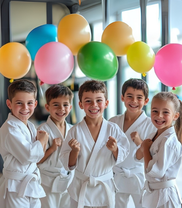 A young boy is holding a birthday cake with candles on it