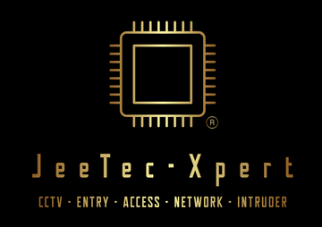 Gold logo: computer chip graphic above