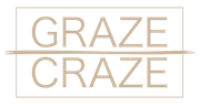 A logo for graze craze is shown on a white background.
