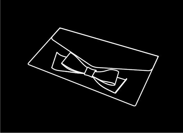 etui na kartę podarunkową szkic