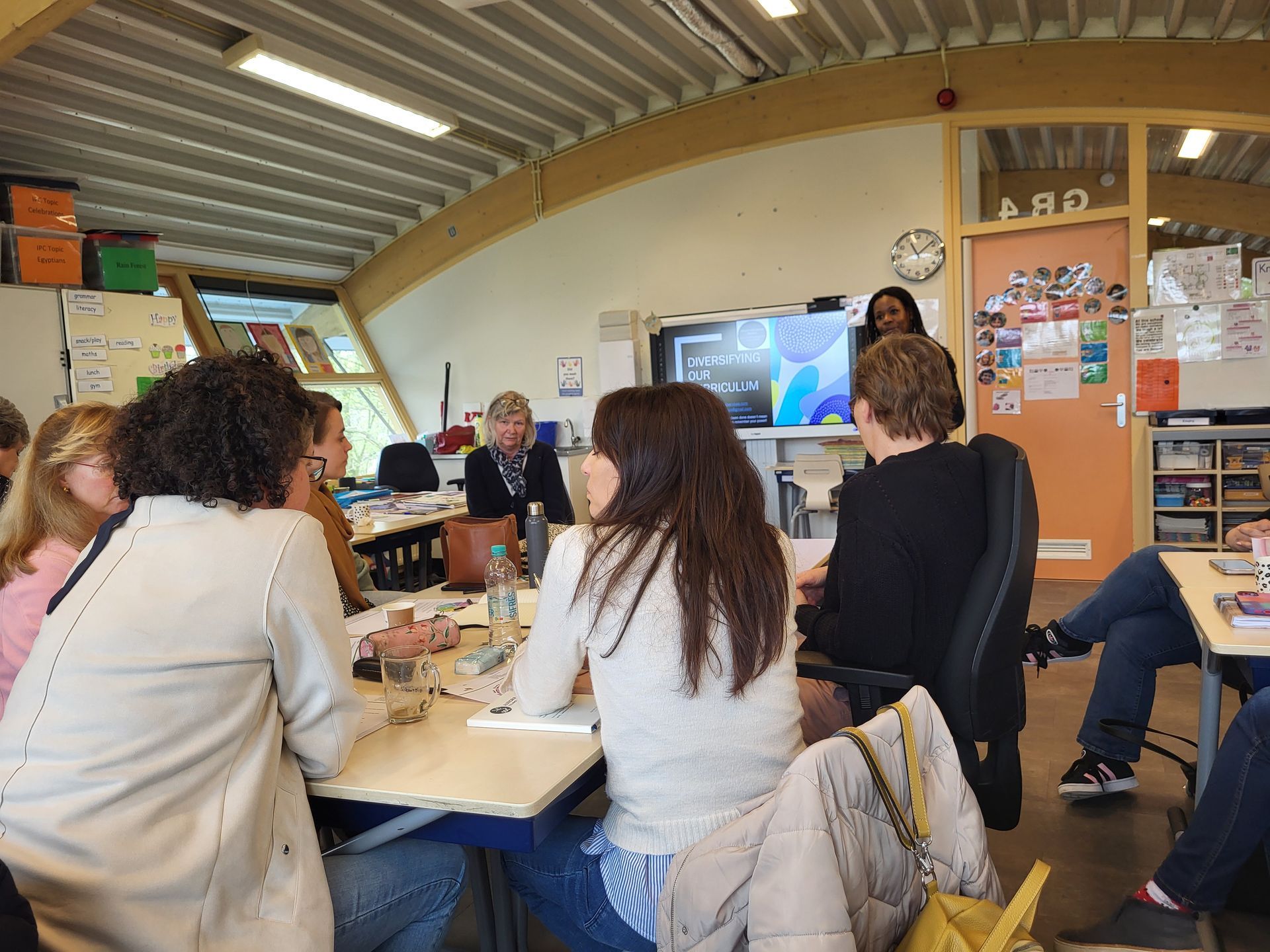 Teacher professional development with Odilia Okonga. African culture is inclusive in the curriculum.