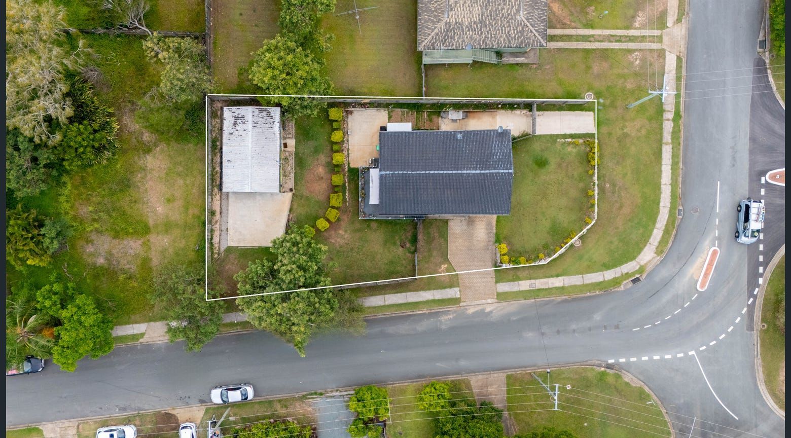 Overhead View of a House With a Driveway and Garage — Diamond Real Estate QLD in North Lakes, QLD