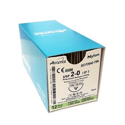 Sutura seda negra 3.0 PE19 Premium Atramat