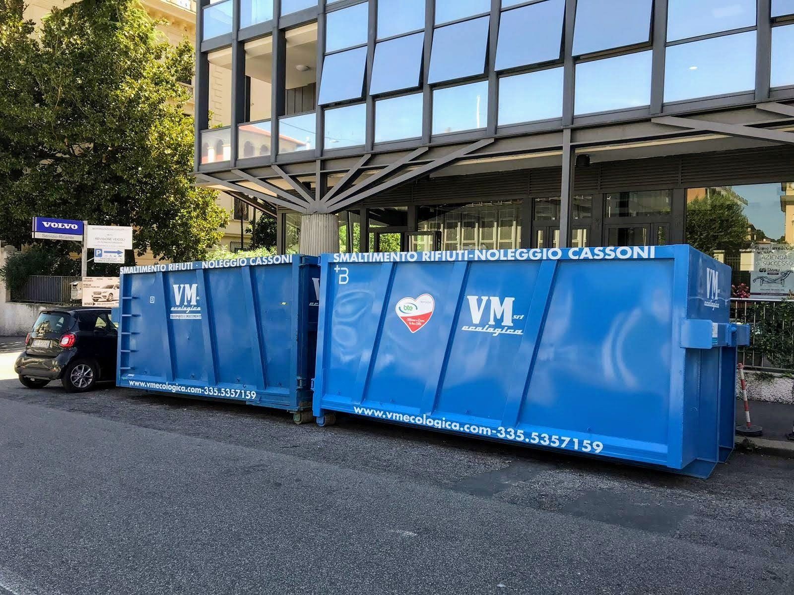 noleggio di cassoni scarrabili a Roma