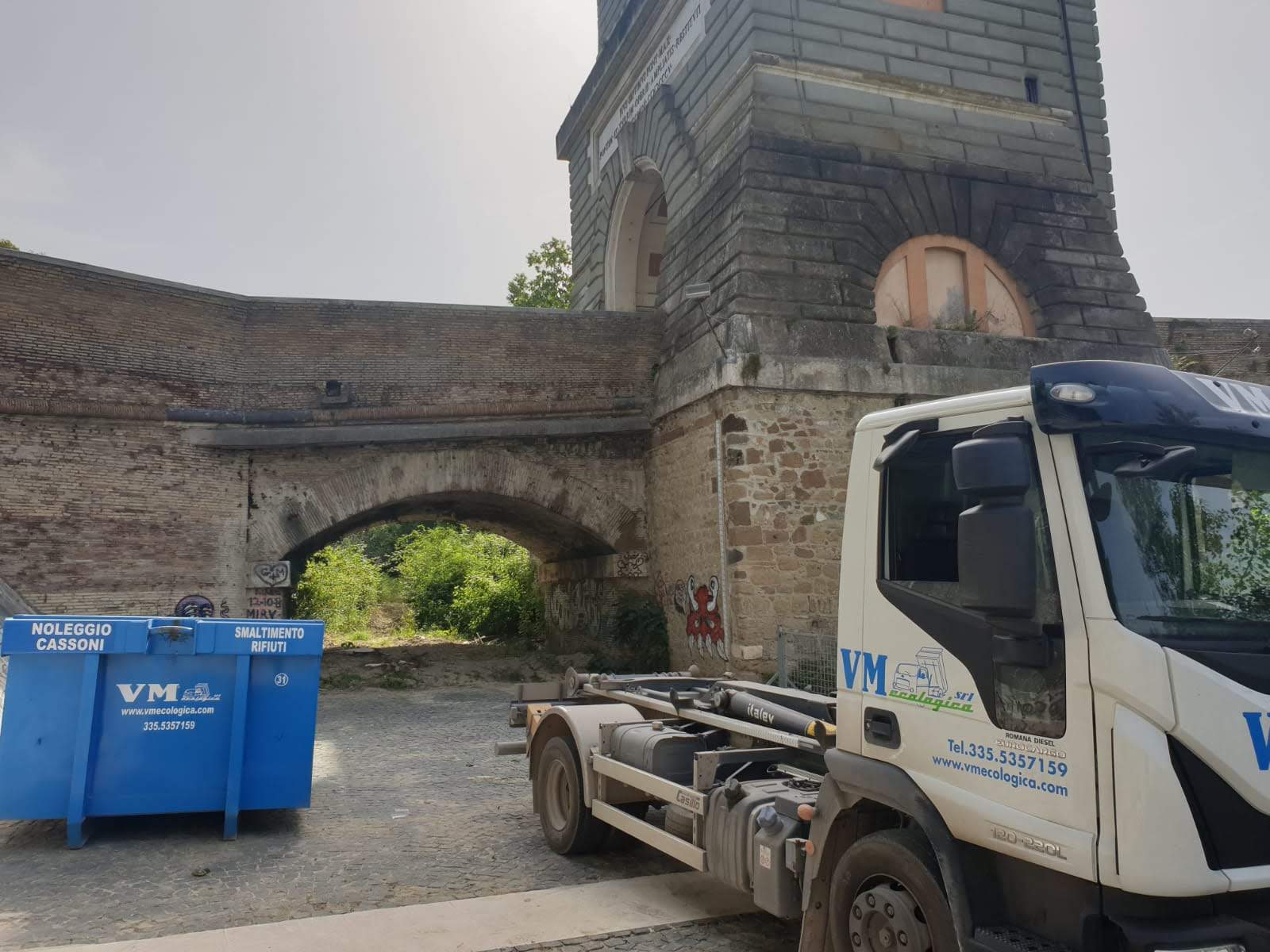 noleggio di cassoni scarrabili a Roma per raccolta di rifiuti