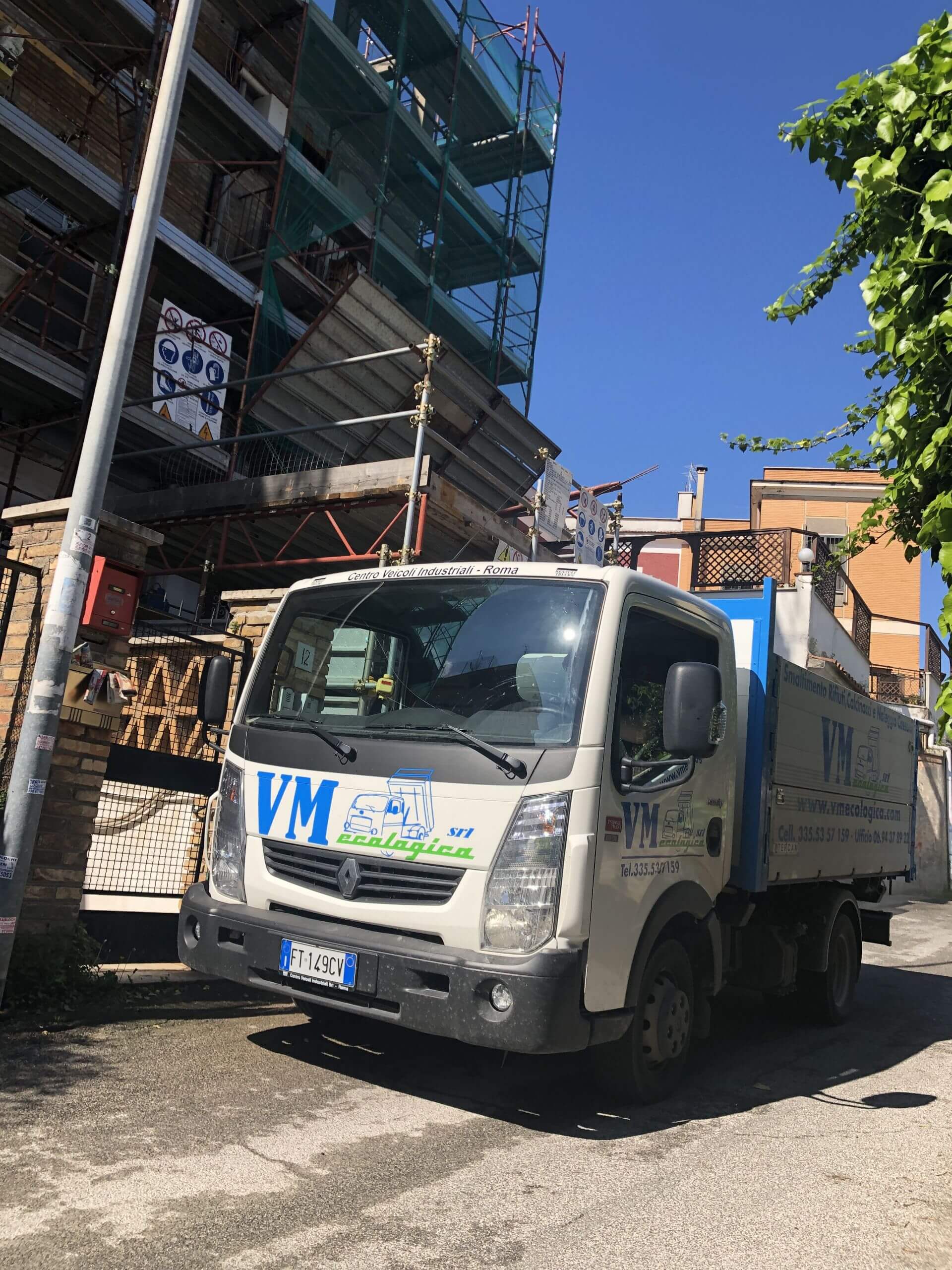 trasporto di rifiuti edili a Roma