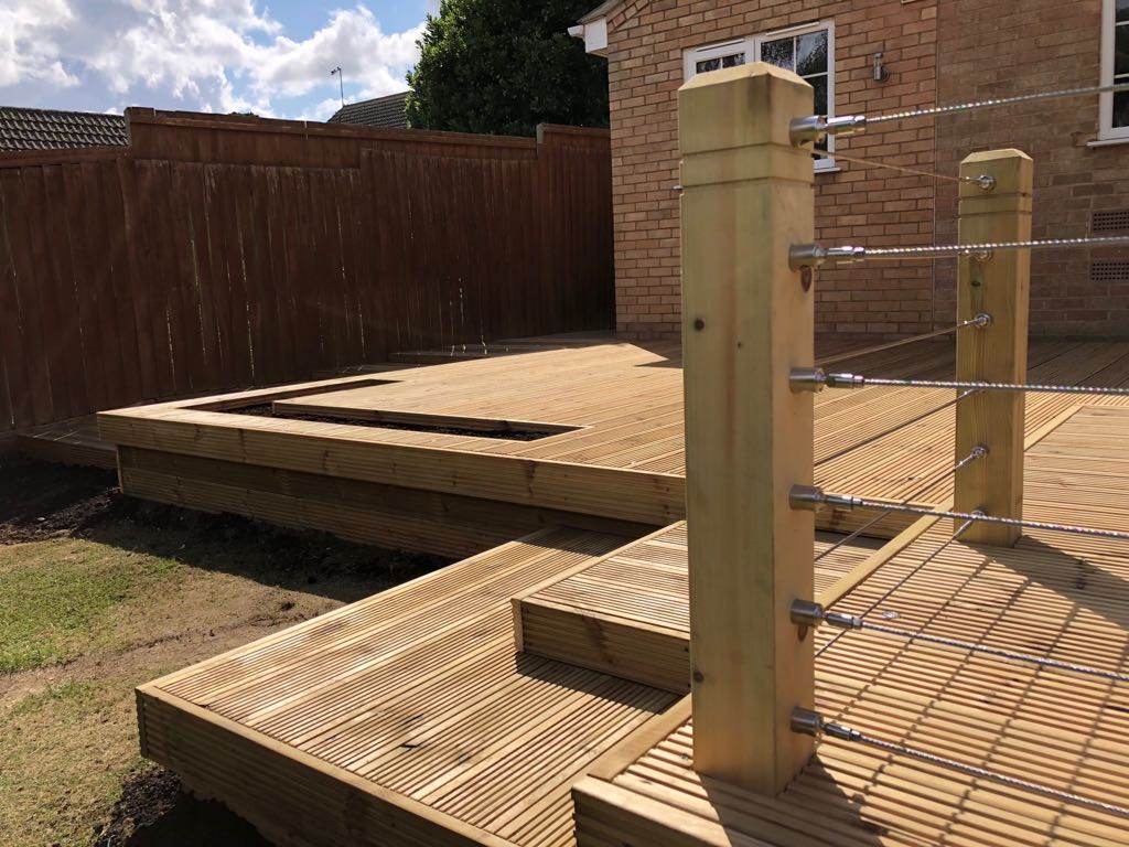 tiered decking