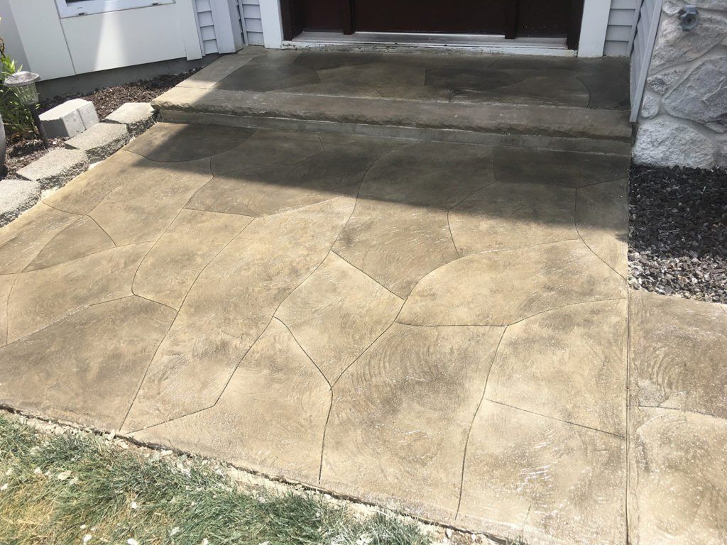 Residential front door floor — New Jersey — Konkreate & Epoxy